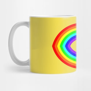 Rainbow Eye on Illuminating Mug